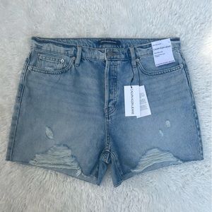 NWT Calvin Klein Jeans High Rise Waisted Shorts